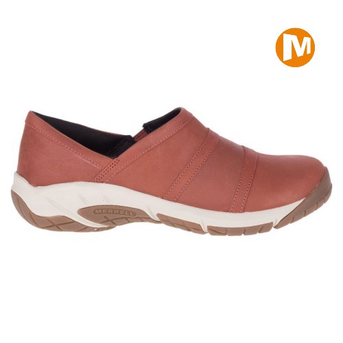 Merrell Encore Moc 4 Leather Freizeitschuhe Damen Koralle [DE-RQKNM]